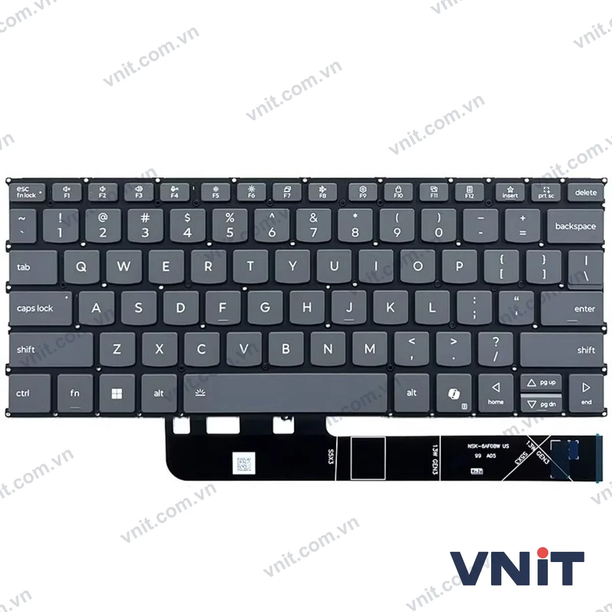 Bàn phím Laptop Lenovo IdeaPad Slim 5 13ARP10 83J2 (Có đèn nền)