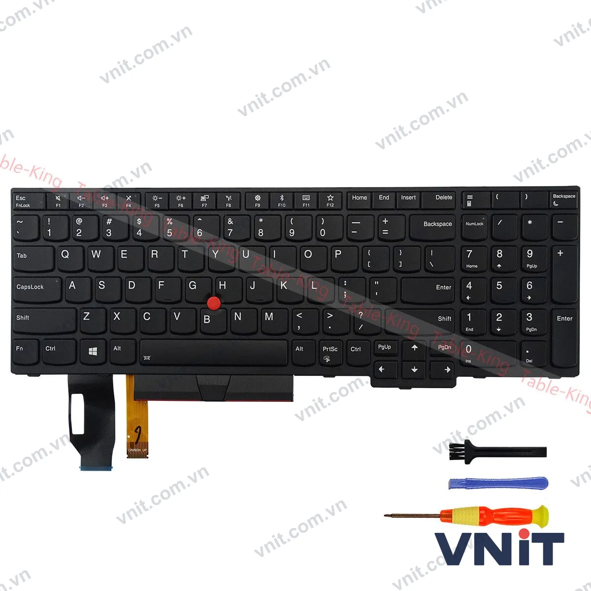 Bàn phím Laptop Lenovo ThinkPad E580 E585 E595 T590 L580 P73 (Có đèn nền)