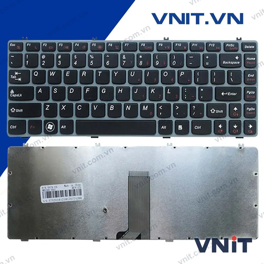 Bàn phím Lenovo Ideapad Y470, Y470N, Y470P, Y471, Y471A