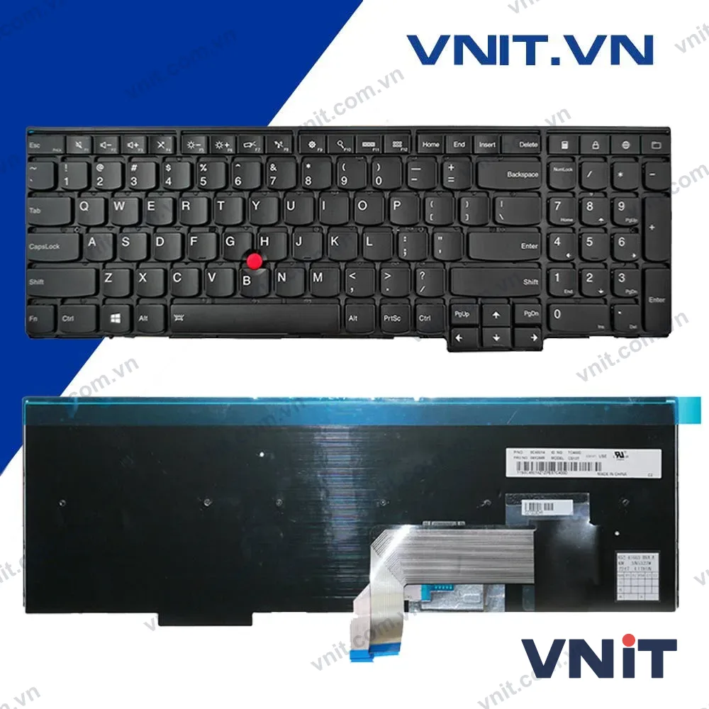 Bàn phím Lenovo Thinkpad E531, E540, W540, T540P, L540 Có Chuột