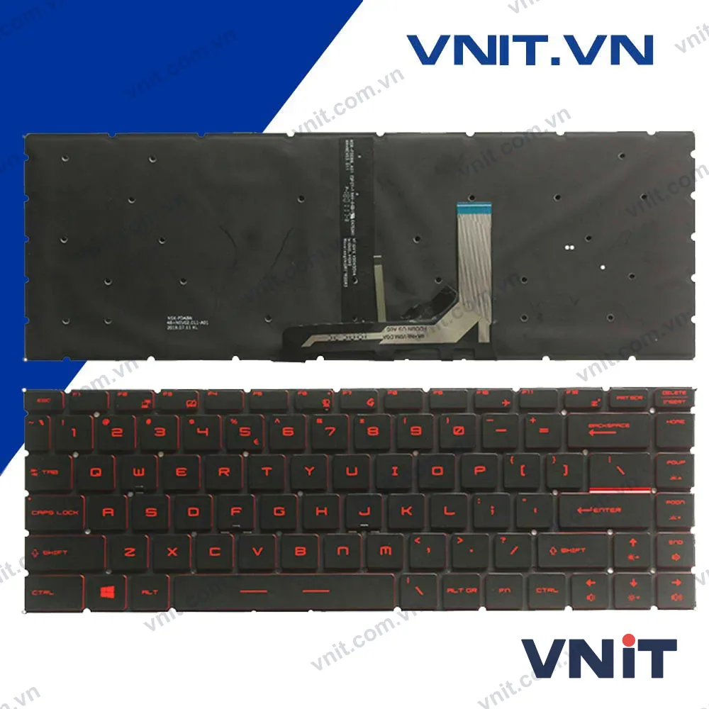 Bàn phím MSI GS65 GF63 Có đèn đỏ - Keyboard MSI GS65
