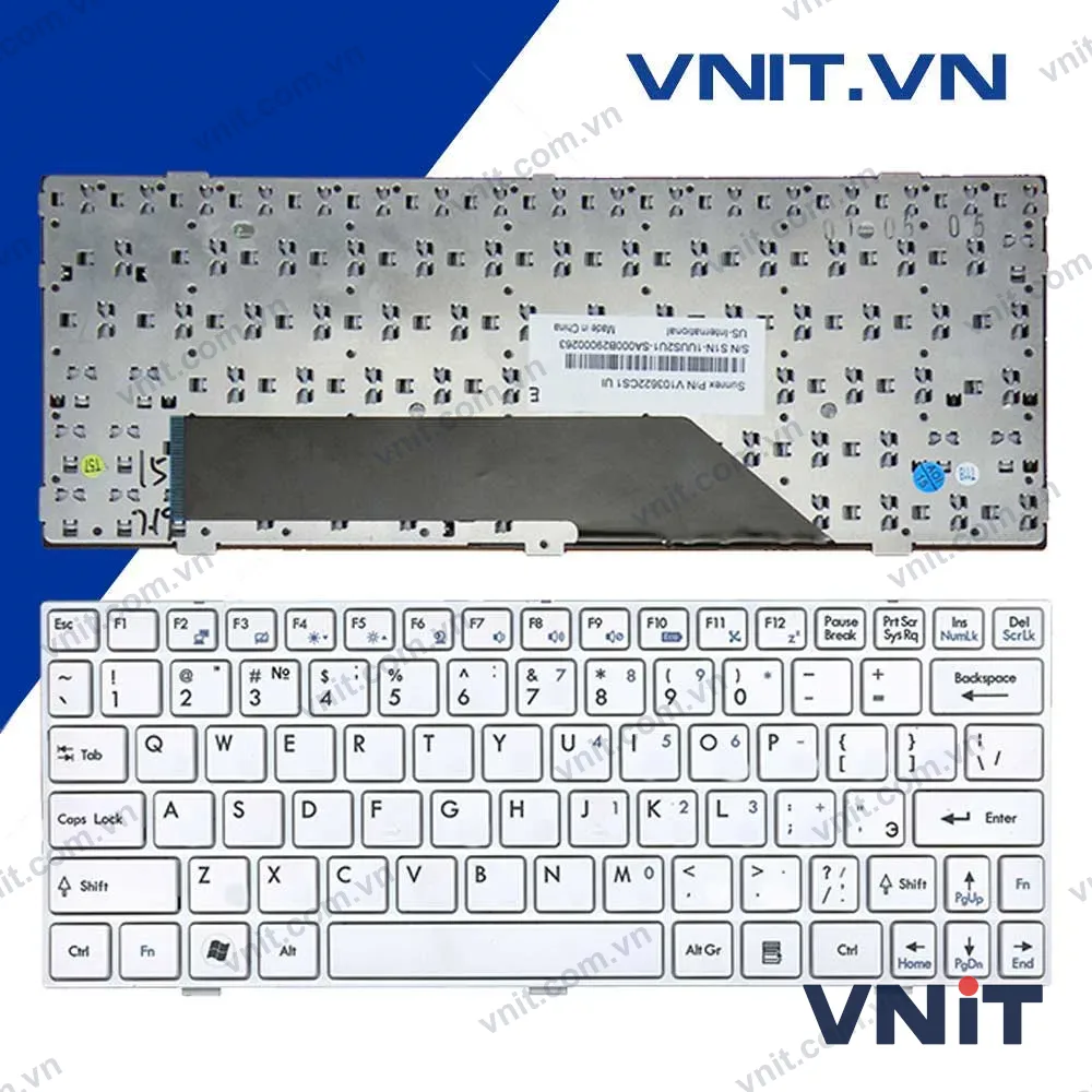 Bàn phím MSI U160, U135 Màu Trắng