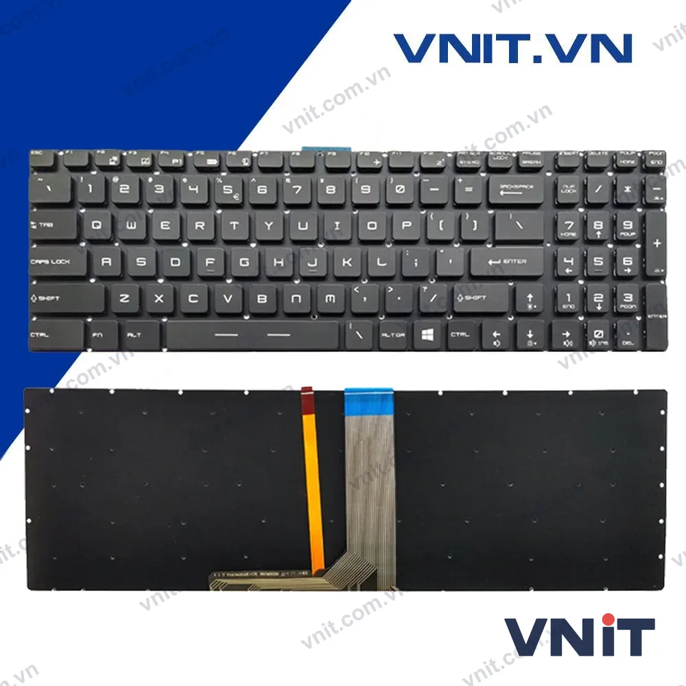 Bàn phím MSI WS60, GS60, GS70, GE62, 6QC, 6QD, 6QF, 6QL, GE72 Có đèn Led RGB