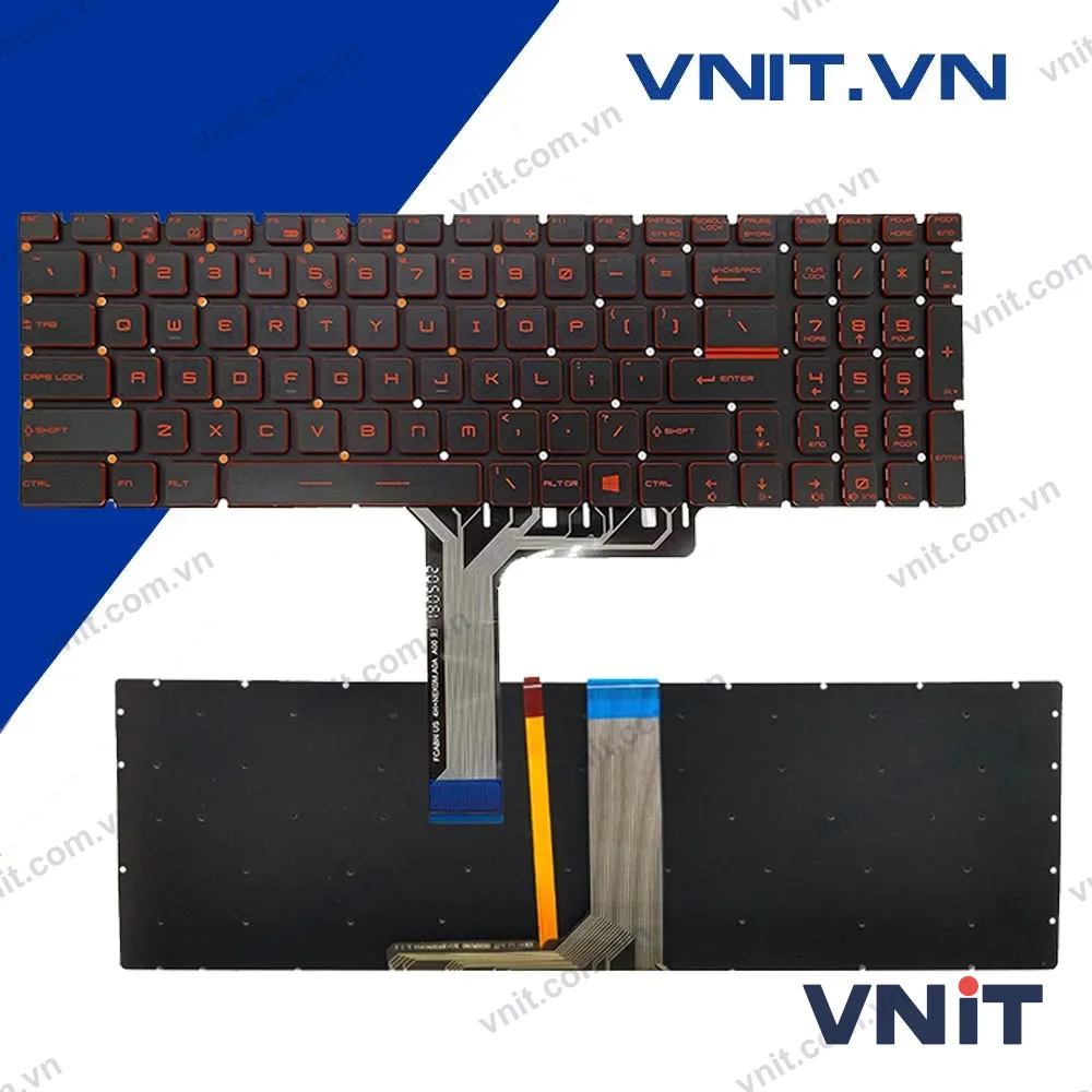 Bàn phím MSI WS60, GS60, GS70, GE62, 6QC, 6QD, 6QF, 6QL, GE72 Màu đỏ Có đèn