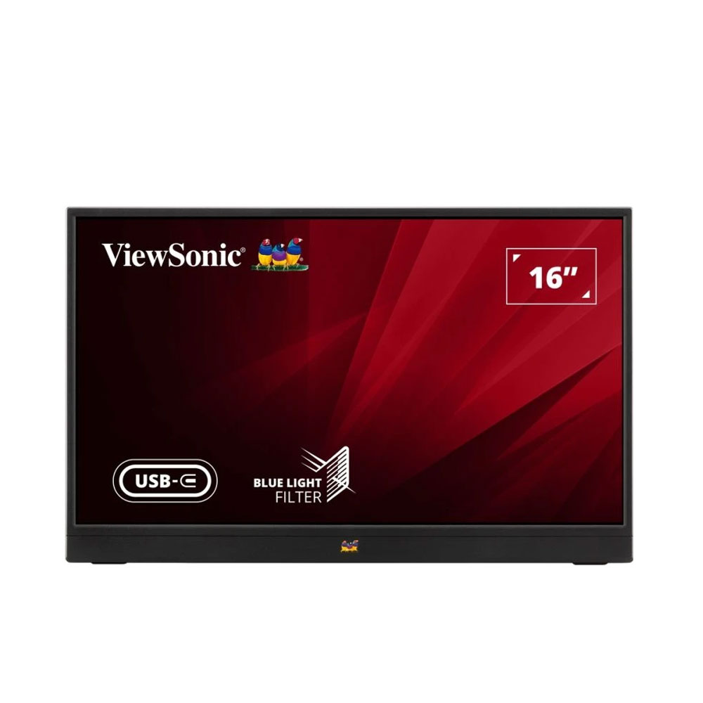 ViewSonic VA1655-3 ghép đôi cùng laptop