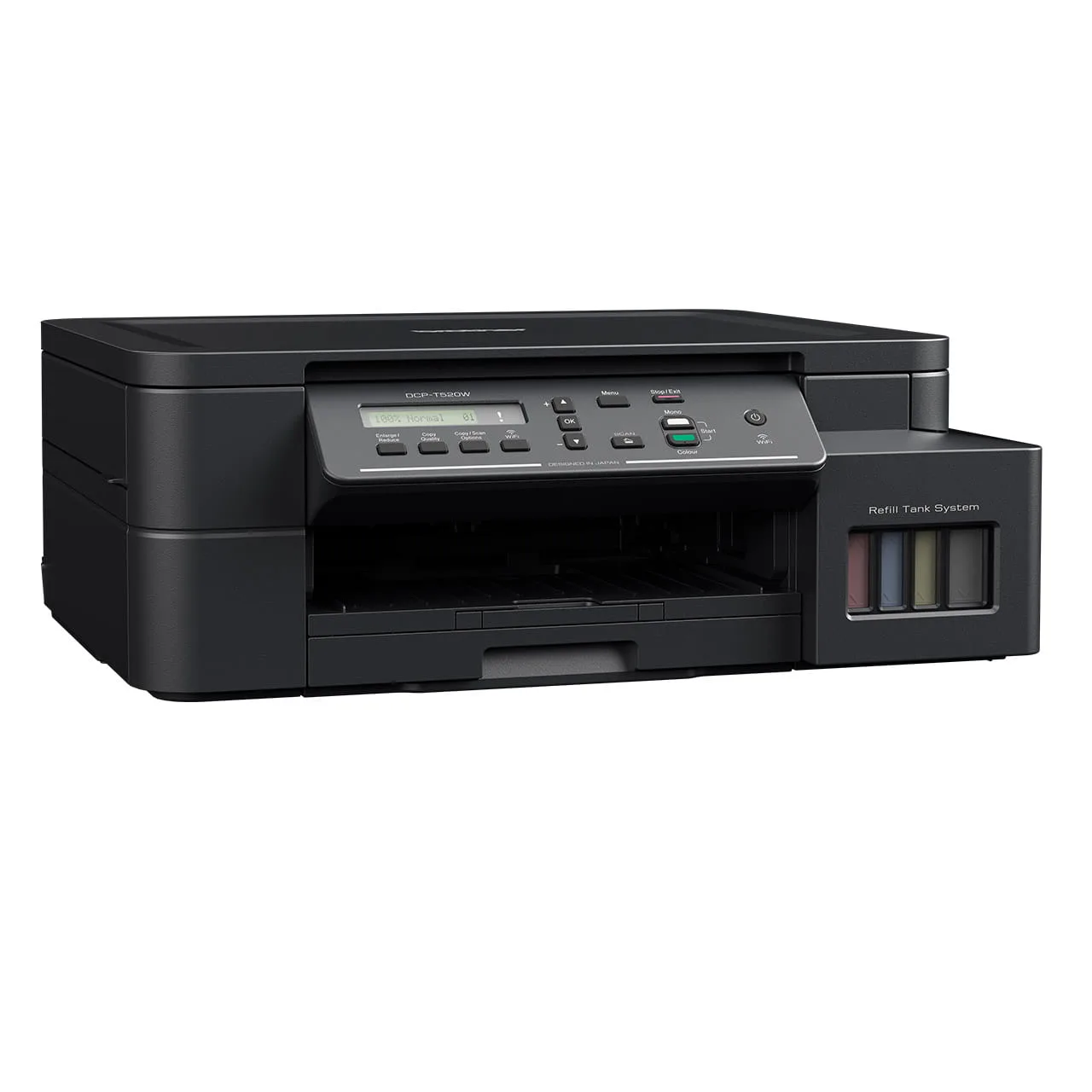 Máy in phun màu đa năng Brother DCP-T520W (In, Scan, Copy, WiFi, hệ mực ngoài) - ảnh 2