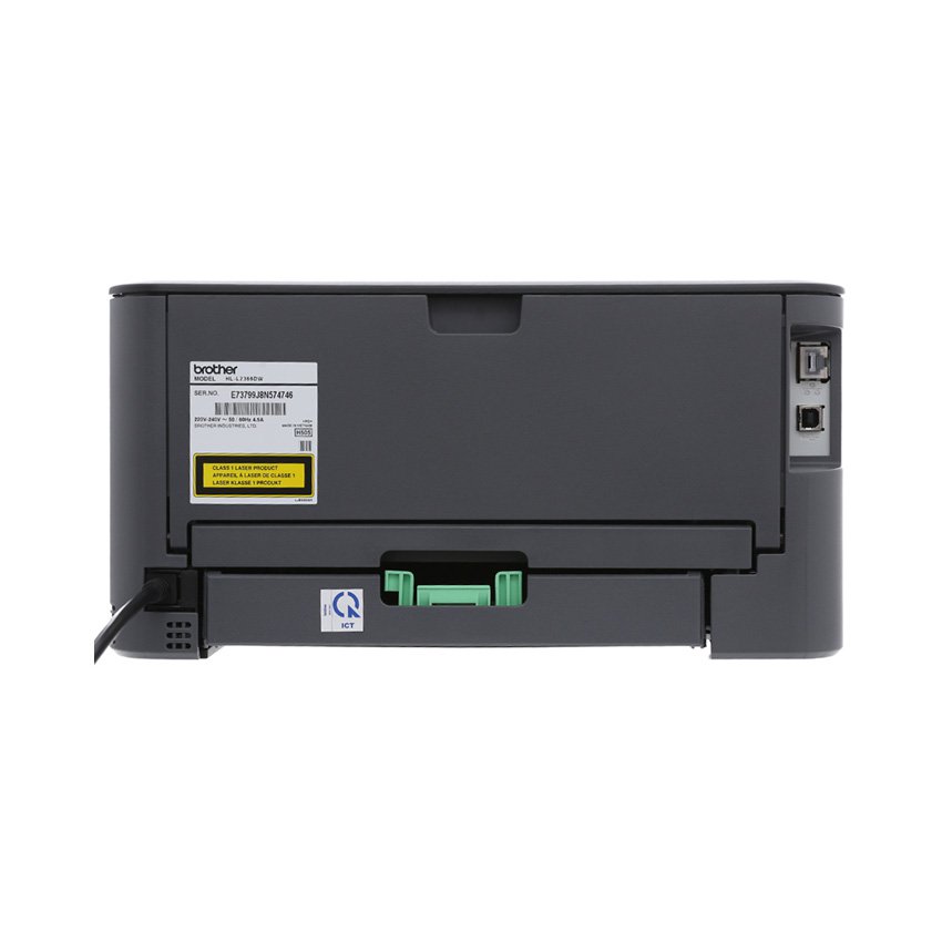 Brother HL-L2366DW mặt sau