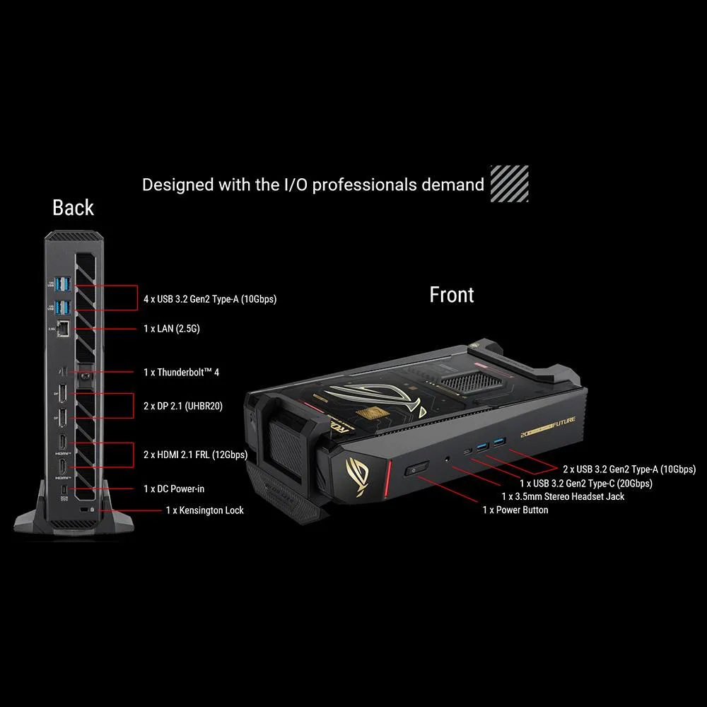 Máy tính Mini PC ASUS ROG NUC 16 Edition 20 (Core Ultra 9 290HX Plus, RTX 5090 24GB) - ảnh 3