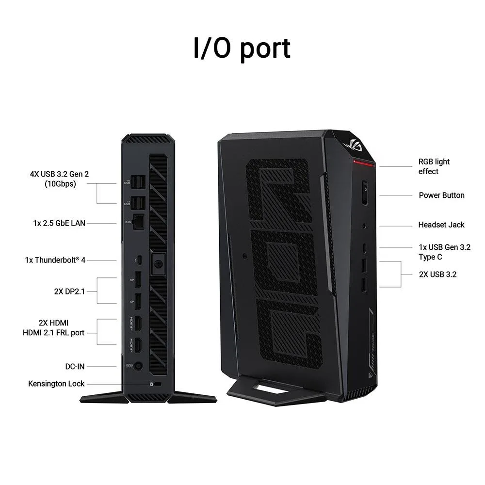 Máy tính Mini PC ASUS ROG NUC (Core Ultra 7 255HX, RTX 5060 8GB) - ảnh 2
