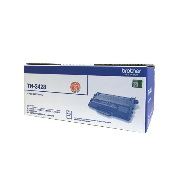 Mực in Brother TN-3428 Black Toner Cartridge (TN-3428) – Hộp mực in laser đen dung lượng cao chính hãng Brother