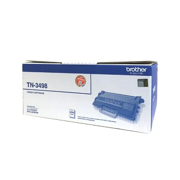 Mực in Brother TN-3498 Black Toner Cartridge (TN-3498) – Hộp mực in laser đen dung lượng cao chính hãng Brother