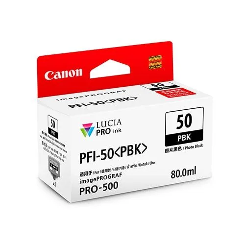 Mực in Canon PFI-50 Photo Black Ink Tank (0534C001AA)