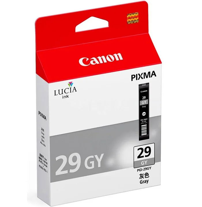 Mực in Canon PGI-29 Gray Ink Tank chính hãng dùng cho máy in Canon PIXMA PRO-1 (4871B003AA)