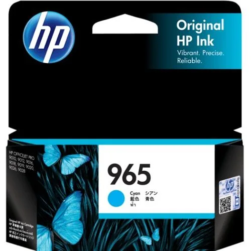 Mực in HP 965 Cyan Original Ink Cartridge (3JA77AA)