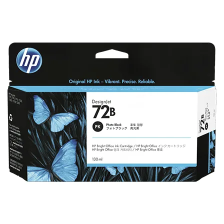 Mực in HP 72B 130-ml Photo Black DesignJet Ink Cartridge (3WX07A)
