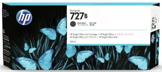 Mực in HP 727B 300ml Matte Black Ink Cartridge (3WX19A)