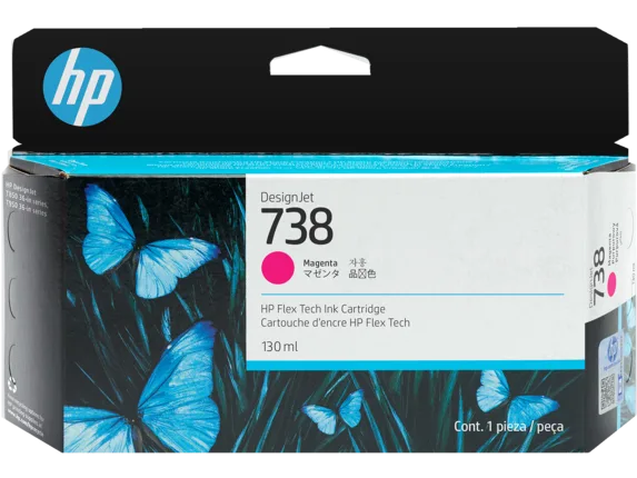 Mực in HP 738 130ml Magenta DesignJet Ink Cartridge (498N6A)