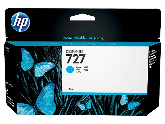 Mực in HP 727 130-ml Cyan DesignJet Ink Cartridge (B3P19A)
