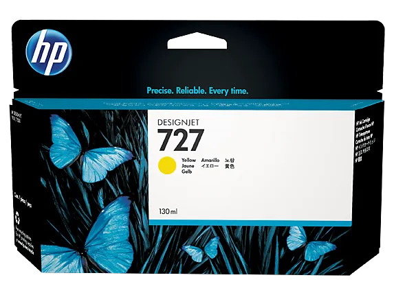 Mực in HP 727 130-ml Yellow DesignJet Ink Cartridge (B3P21A)
