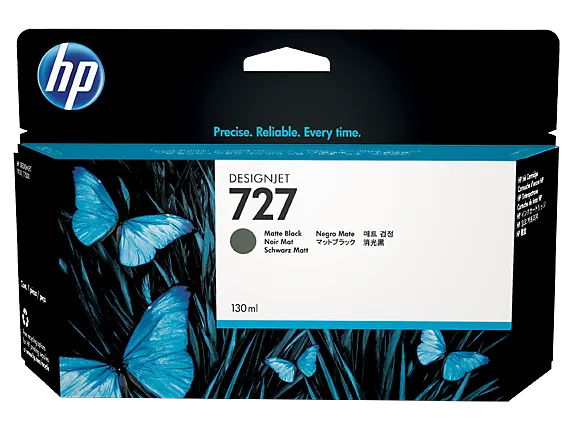 Mực in HP 727 130-ml Matte Black DesignJet Ink Cartridge (B3P22A)
