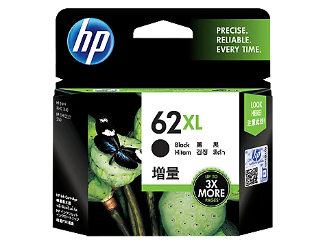 Mực in HP 62XL High Yield Black Original Ink Cartridge (C2P05AA)