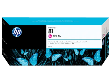 Mực in HP 81 680-ml Magenta DesignJet Dye Ink Cartridge (C4932A)