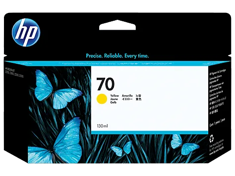 Mực in HP 70 130-ml Yellow DesignJet Ink Cartridge (C9454A)
