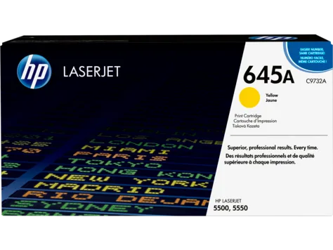 Mực in HP 645A Yellow Original LaserJet Toner Cartridge (C9732A)