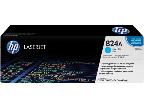 Mực in HP 824A Cyan Original LaserJet Toner Cartridge (CB381A)