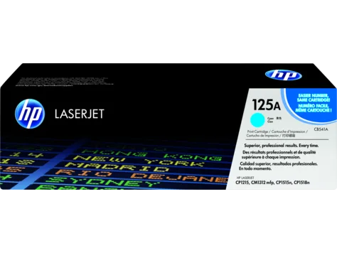 Mực in HP 125A Cyan Original LaserJet Toner Cartridge (CB541A)