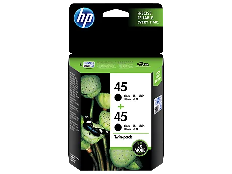 Mực in HP 45 2-pack Black Original Ink Cartridges (CC625AA)
