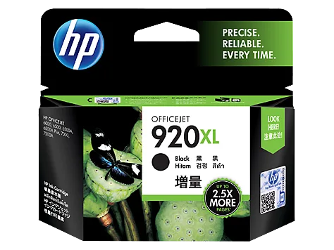 Mực in HP 920XL High Yield Black Original Ink Cartridge (CD975AA)