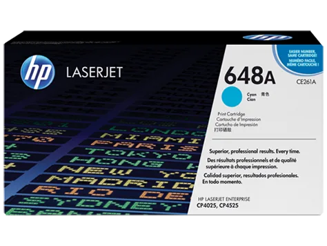 Mực in HP 648A Cyan Original LaserJet Toner Cartridge (CE261A)