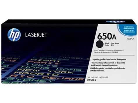 Mực in HP 650A Black Original LaserJet Toner Cartridge (CE270A)