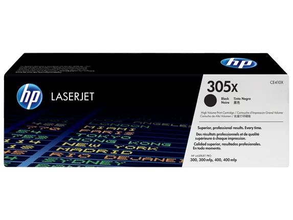 Mực in HP 305X High Yield Black Original LaserJet Toner Cartridge (CE410X)