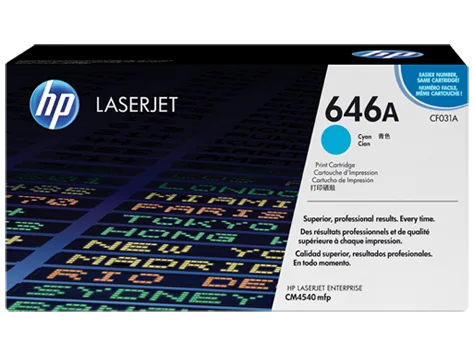 Mực in HP 646A Cyan Original LaserJet Toner Cartridge (CF031A)