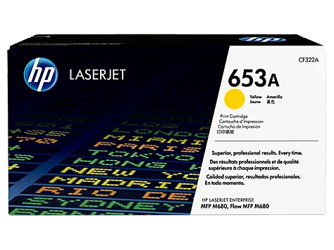 Mực in HP 653A Yellow Original LaserJet Toner Cartridge (CF322A)