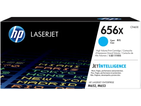 Mực in HP 656X High Yield Cyan Original LaserJet Toner Cartridge (CF461X)