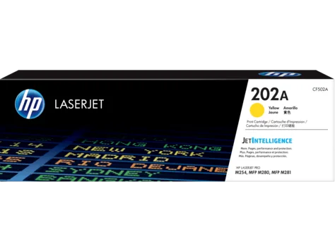 Mực in HP 202A Yellow Original LaserJet Toner Cartridge(CF502A)