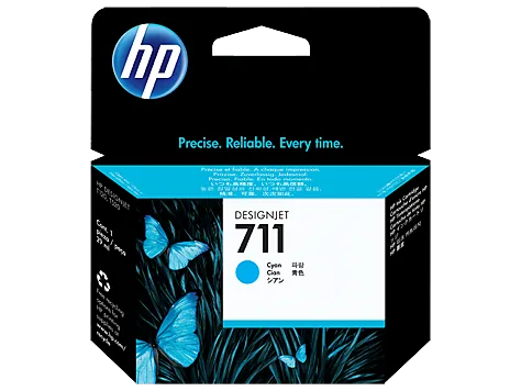 Mực in phun HP 711 Cyan 29ml – Cartridge CZ130A, chính hãng cho máy HP DesignJet
