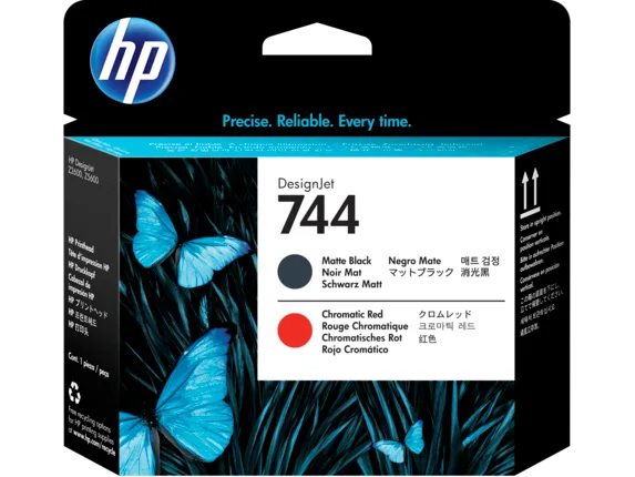 Mực in Đầu phun HP 744 Matte Black/Chromatic Red DesignJet Printhead (F9J88A)