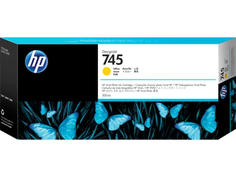 Mực in HP 745 300-ml DesignJet Yellow Ink Cartridge (F9K02A)