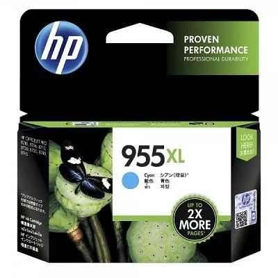 Mực in HP 955XL High Yield Cyan Original Ink Cartridge (L0S63AA)