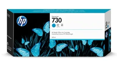 Mực in HP 730 300-ml Cyan Ink Cartridge (P2V68A)