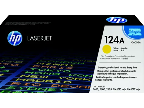 Mực in HP 124A Yellow Original LaserJet Toner Cartridge (Q6002A)