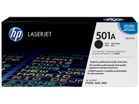 Mực in HP 501A Black Original LaserJet Toner Cartridge (Q6470A)