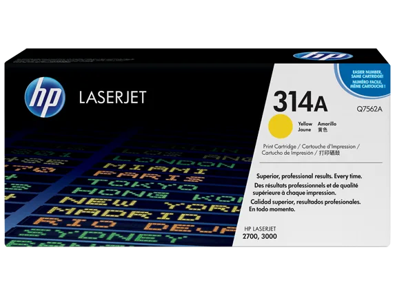 Mực in HP 314A Yellow Original LaserJet Toner Cartridge (Q7562A)