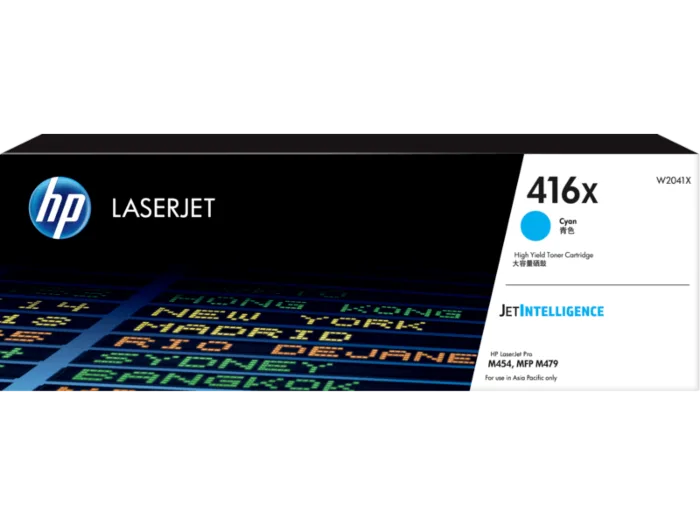Mực in HP 416X High Yield Cyan Original LaserJet Toner Cartridge (W2041X)