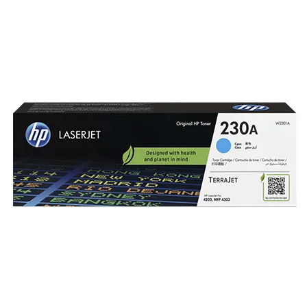 Mực in HP 230A Cyan Original LaserJet Toner Cartridge (W2301A)