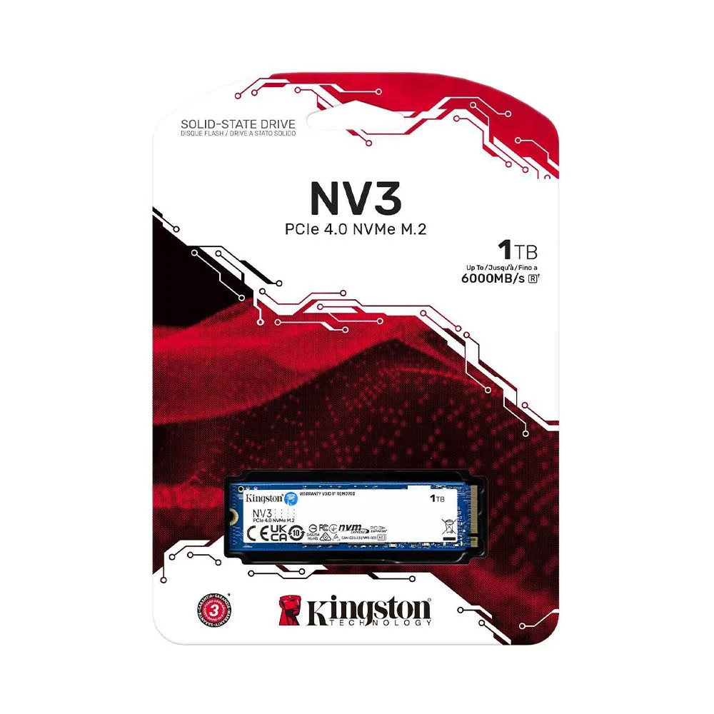 Ổ cứng SSD Kingston NV3 500GB M.2 PCIe Gen4 x4 NVMe (SNV3S/500G) - ảnh 3